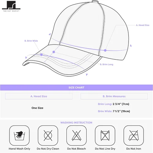Miniatura 7 de The Hat Depot 100% algodón pigmento teñido de perfil bajo sombrero de papá seis panel casquillo