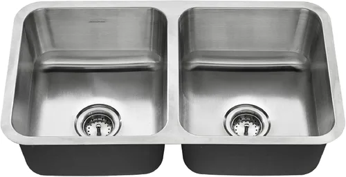 American Standard 18DB.321800S.075 Danville - Fregadero de cocina de acero inoxidable con doble tazón, 32 x 18 pulgadas