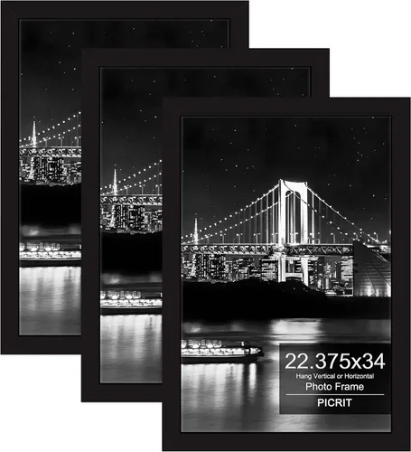 Miniatura 45 de Picrit Paquete de 3 portarretratos de 20 x 20 pulgadas, póster de 16 x 16 pulgadas con paspartú o de 20 x 20 pulgadas sin paspartú para montaje
