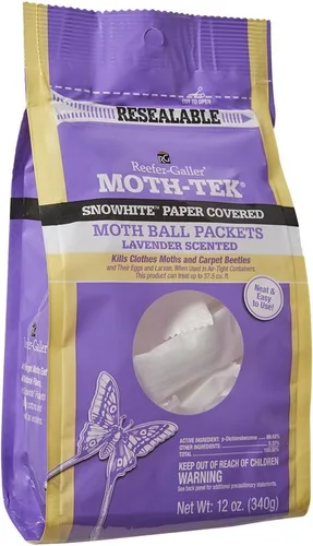 Miniatura 3 de Moth-Tek Snowhite - Paquetes de bolas de polilla perfumadas de lavanda, 12 onzas (3)