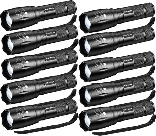 Miniatura 8 de Linternas de alto lúmenes, 6 unidades, linterna LED de 1 modo súper brillante, linterna de bolsillo pequeña a granel, luz táctica resistente al agua