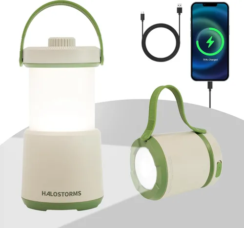 Miniatura 9 de Linterna LED de camping recargable, 800 lm, 230 horas de tiempo de funcionamiento, 5 modos de luz de campamento con luz roja, linterna impermeable