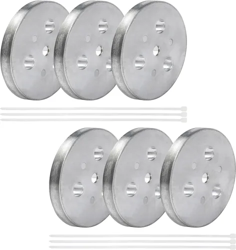 Miniatura 8 de Placa de ánodo de zinc con lazos de plástico, placa de zinc para colocar en tu cesta de espumadera, placa anticorrosión y electrólisis (3)