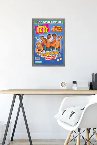 Miniatura 6 de Trends International Disney Pixar Turning Red - Póster de pared de 4 pueblos Tween Beat, 14.725 x 22.375 pulgadas, versión enmarcada de madera