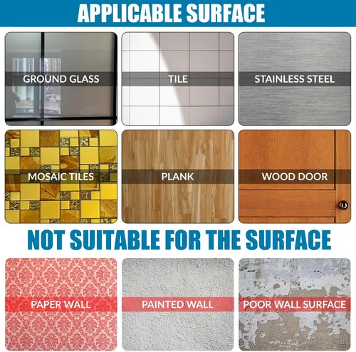 Miniatura 5 de Ganchos de pared de 33 libras (MÁX) autoadhesivos resistentes, 10 unidades, impermeables y a prueba de aceite, ganchos transparentes sin costuras