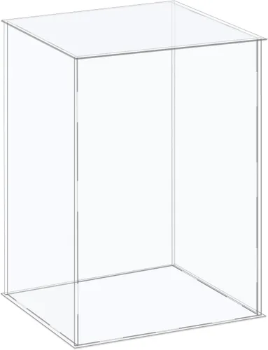 Miniatura 11 de MECCANIXITY Vitrina de acrílico Caja de plástico Caja de almacenamiento de cubo transparente Ensamble escaparate de 14.1 x 12.2 x 10.2 pulgadas