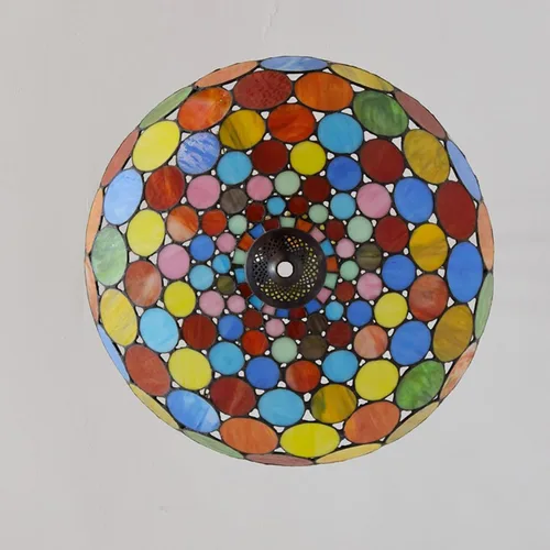 Miniatura 2 de Pantalla de repuesto estilo Tiffany de 20 pulgadas, pantalla barroca de vitral, solo para lámparas de pie, lámparas de mesa, lámparas colgantes