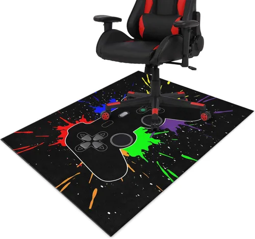 Alfombra de Silla de Juego para Alfombra de Madera Dura y Baldosas, 36"x48" Alfombra de Juego para Sala de Juegos, Alfombra Antideslizante para