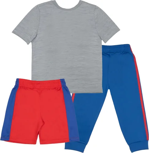 Miniatura 2 de Nickelodeon Paw Patrol Pups To The Rescue - Conjunto de 3 piezas para niños, camiseta de manga corta, pantalones cortos y pantalones deportivos