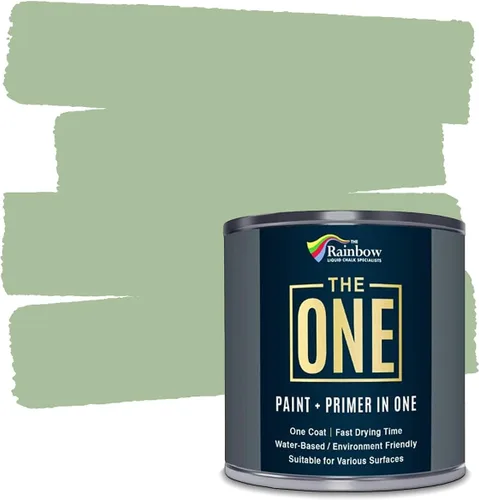 Miniatura 32 de THE ONE Pintura e imprimación todo en uno, negro mate, 8.5 onzas líquidas/250ml, fórmula de 1 capa, decoración fácil de interiores y exteriores