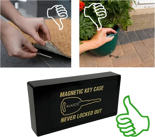 Miniatura 5 de 1 JUMBO Hide A Key Holder magnético debajo del coche llaves de repuesto casa cobertizo RV barco camión oficina almacenamiento objetos de valor