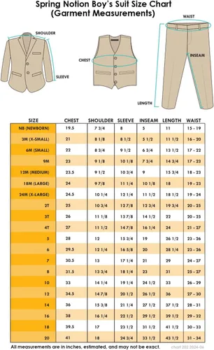 Miniatura 7 de Spring Notion conjunto de esmoquin calce clásico para niños, sin cola
