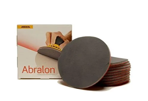 Mirka Abralon - Discos de lijado de espuma de grano 1000 de 6 pulgadas, 10 por caja (MK-240-1000), tela, fina, 6 x 6 pulgadas, compatibles con