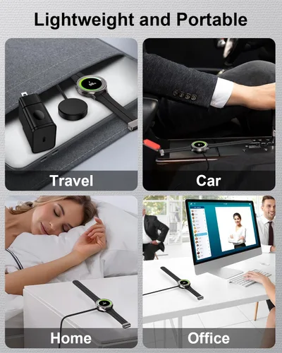 Miniatura 6 de Cargador para Samsung Watch 8, Galaxy Watch Charger para 8 Classic/Ultra/FE/7/6/6 Classic/5/5 Pro/4/4 Classic/3/Active 2/1, cargador magnético