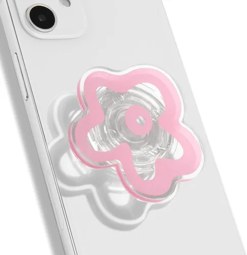 Miniatura 9 de OnTheGrip Lindo Diseño Transparente en Forma de Flor de Margarita Soporte de Teléfono Móvil Plegable Multifuncional para Smartphone, Tablet