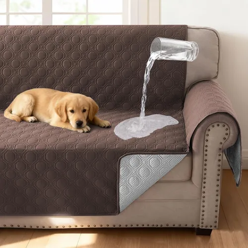 Miniatura 10 de H.VERSAILTEX Funda 100% Impermeable para Silla Gruesa y Duradera Fundas para Sofá para Perros Protector de Sofá Triple Antideslizante Fundas