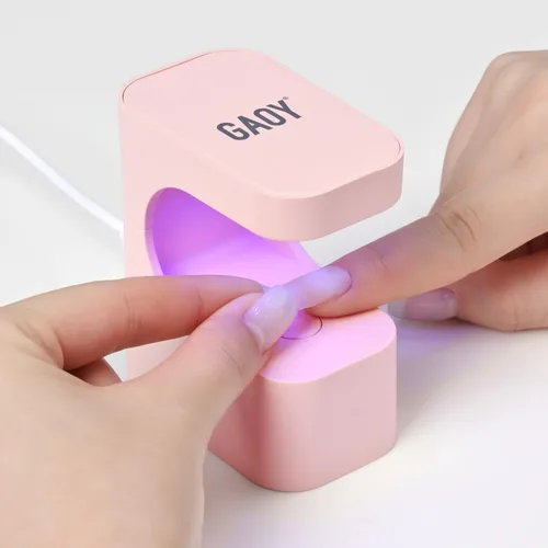 Miniatura 13 de GAOY Mini Luz UV para Uñas de Gel, Pequeña Luz de Curación con 2 Temporizadores, Lámpara de Uñas LED en Forma de U para Curación Rápida, Púrpura