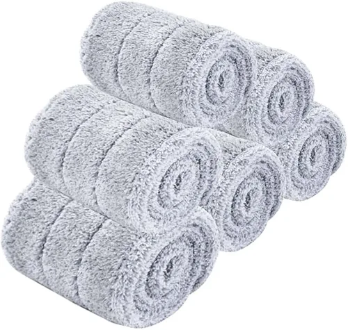 Miniatura 7 de Paquete de 6 cabezales de microfibra de 15 pulgadas, resistentes y reutilizables, almohadillas de repuesto para pisos de madera dura, lavables a
