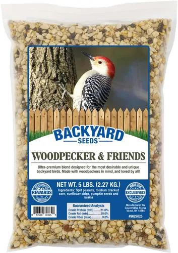 Miniatura 11 de Backyard Seeds Finch & Small Songbird Frenzy 5lbs – Mezcla de semillas de cardo Nyjer prémium para comederos de pinzones, bolsa pequeña de comida