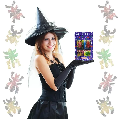 Miniatura 8 de Halloween Large Creepy Gummy Candy, Soft Chewy Gummy Candies, 4 Gummies per Pack (4 Large Gummies)
