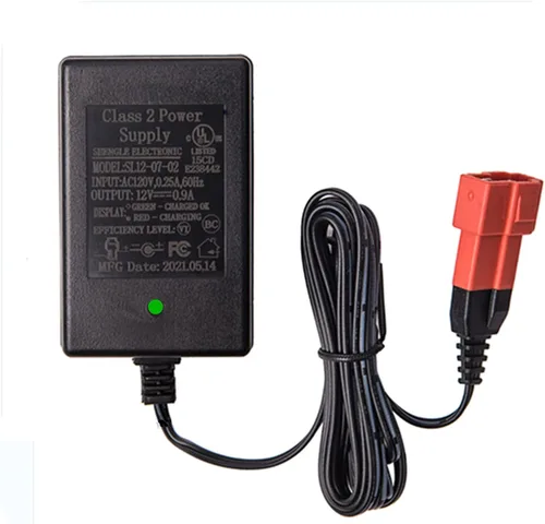 Cargador de batería de 12 voltios para juguetes de paseo SL12-07-02 12V Cargador de coche para niños, adaptador de corriente de batería de juguete