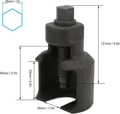 Miniatura 4 de Arrache Rotule Poids Lourd,Extractor de herramienta separadora de rótula resistente, herramienta de extracción de rótulas, herramienta de camión