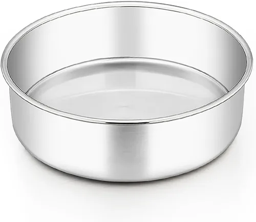 Miniatura 8 de TeamFar Molde para pasteles de 6 pulgadas, molde redondo profundo de acero inoxidable para hornear pasteles para bodas, fiestas de cumpleaños,