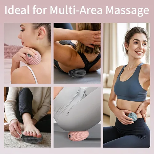 Miniatura 4 de Bola de masaje vibratoria para fascitis plantar, punto de gatillo de silicona, bola de masaje miofascial, rodillo de tejido profundo para espalda