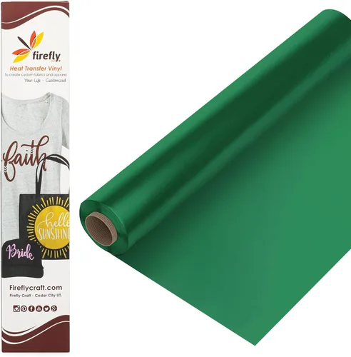 Miniatura 47 de Firefly Craft - Lámina de vinilo de transferencia de calor con purpurina turquesa HTV - Vinilo para transferencia térmica - Hojas de tela