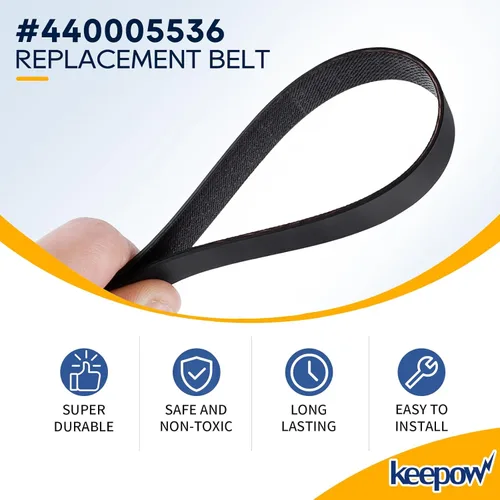 Miniatura 3 de KEEPOW Correa de vacío para limpiador de alfombras Hoover Dual Power Max FH51000, FH51001, FH51002, FH51010, FH51000RM, FH51000NC, FH51001, FH54000