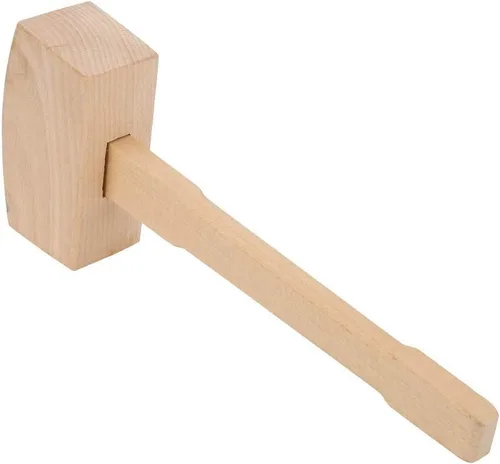 Miniatura 8 de Mazo de madera, Martillo de madera profesional de carpintería de madera para golpear la herramienta de carpintería Martillo de haya mango de madera