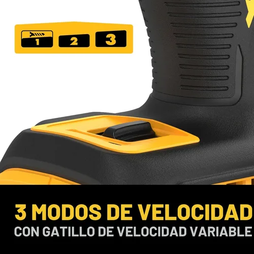Miniatura 7 de DEWALT Destornillador de impacto MAX XR de 20 V, par alto de 1/4 pulgadas, sin escobillas, 3 velocidades premium inalámbrico con luz LED, tiempo