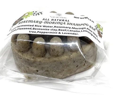 Miniatura 5 de Barra de champú Rosemary-Moringa Acondicionamiento natural