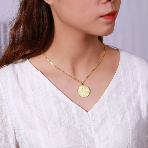 Miniatura 4 de WIOY Collar de medalla de San Benito de plata de ley 925, regalo de joyería católica de San Benito para hombres y mujeres