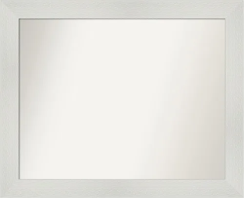 Miniatura 44 de Amanti Art Espejo de pared blanco de 30 x 42 pulgadas, espejo de baño rectangular blanco para decoración de pared de sala de estar, marco Parlor