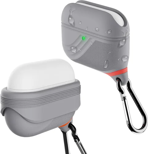 Miniatura 16 de HALLEAST Funda impermeable para AirPods Pro 3, LED frontal visible y compatible con carga inalámbrica, funda protectora de silicona compatible