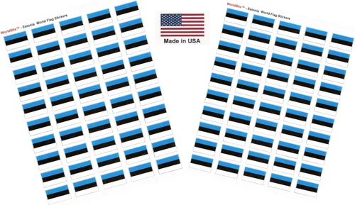 Miniatura 254 de 100 calcomanías de la bandera de Alaska; 1.5" x 1" hechas en Estados Unidos, calcomanías autoadhesivas de la bandera del estado para álbumes