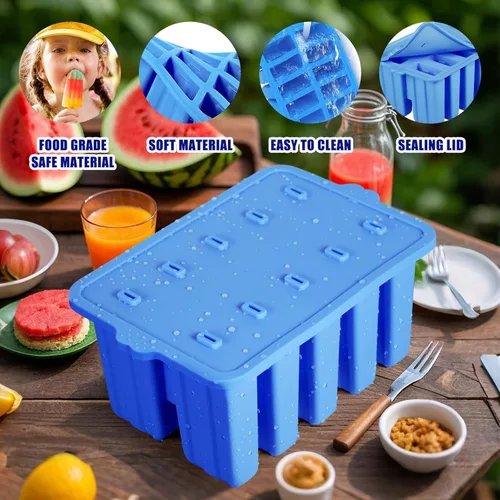 Miniatura 3 de Moldes de silicona para paletas, moldes de paletas de grado alimenticio para niños, molde de paletas caseras, molde de helado sin BPA