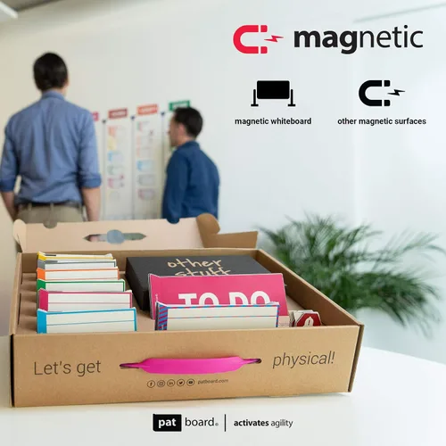 Miniatura 4 de Scrum and Kanban Tools, kit de etiquetas de instrucción magnéticas para tablero.