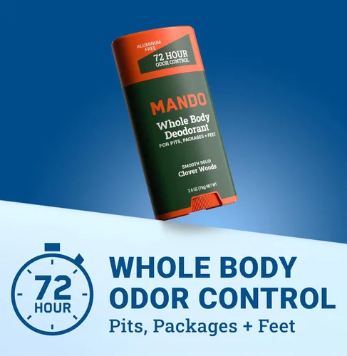 Miniatura 2 de Mando Desodorante para Todo el Cuerpo para Hombres - Barra Sólida Suave - Control de Olor por 72 Horas - Sin Aluminio, Sin Bicarbonato de Sodio