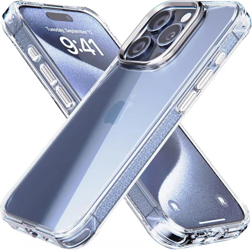 Miniatura 46 de Phone REBEL - Funda transparente para iPhone 14 Plus [Serie esmerilada Gen-4], textura mate translúcida, no se pone amarilla, protectores a prueba