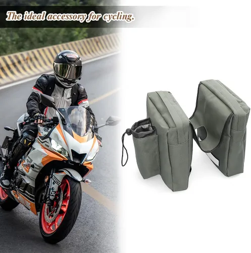 Miniatura 5 de BELOMI Bolsa superior para tanque de ATV, alforja de motocicleta, bolsa de almacenamiento para motonieves, bolsillo de carga impermeable UTV