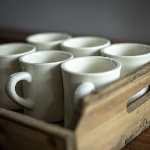 Miniatura 2 de COLETTI Tazas de café de comedor, tazas de café de restaurante, taza de café retro, taza de comedor resistente y pesada, nostalgia en cada sorbo