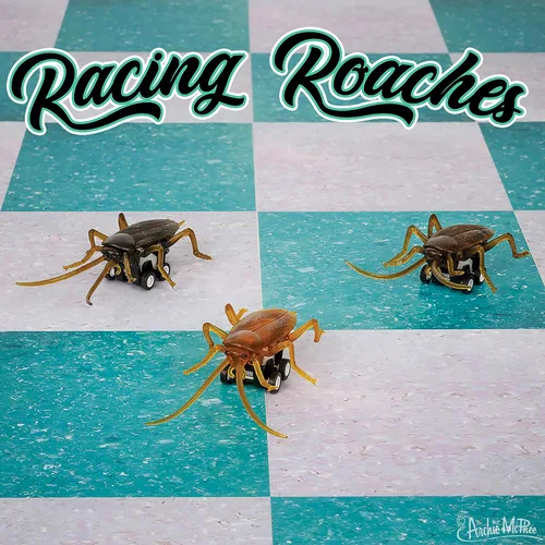Miniatura 2 de Archie McPhee Juego de 3 piezas de cucarachas de carreras, regalo de mordaza noved