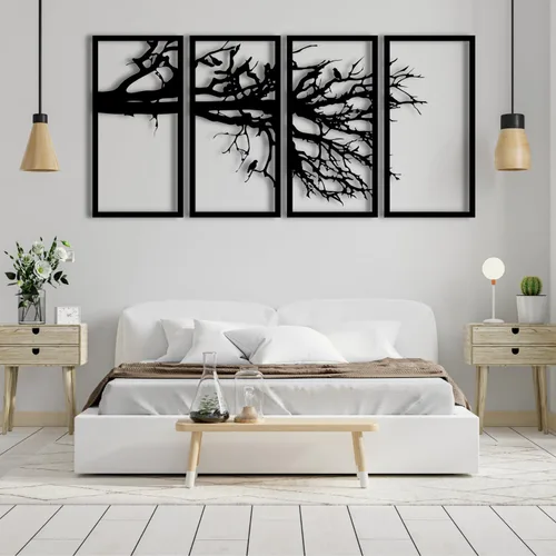 Miniatura 5 de Arte de pared de metal árbol de la vida, decoración de pared de metal árbol de la vida, arte de pared de metal para árbol genealógico, decoración