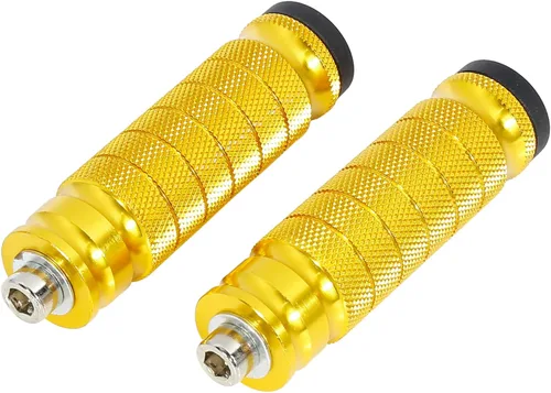 Miniatura 7 de F Fierce Cycle 1 par de reposapiés de aluminio de 6 mm para motocicleta, conjunto trasero, reposapiés, estribo, reposapiés para moto, tono plateado