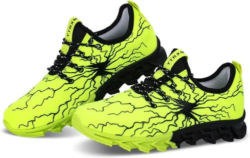 Miniatura 7 de YTRXM Zapatillas de correr para niños pequeñosgrandes, ligeras, sin cordones