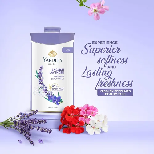 Miniatura 4 de Talco desodorante perfumado Yardley London con lavanda inglesa, polvo de talco 100gm, 3.5 onzas