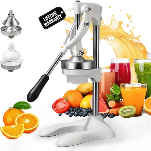Miniatura 11 de Exprimidor manual de hierro fundido, exprimidor manual de acero inoxidable eficaz, exprimidor de frutas, máquina de prensa manual resistente