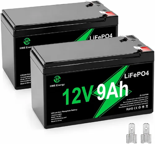 Miniatura 12 de Batería de litio recargable de 12 V 5 Ah, más de 4000 ciclo profundo LiFePO4 12 voltios 5 amperios batería de repuesto para Liftmaster 485LM
